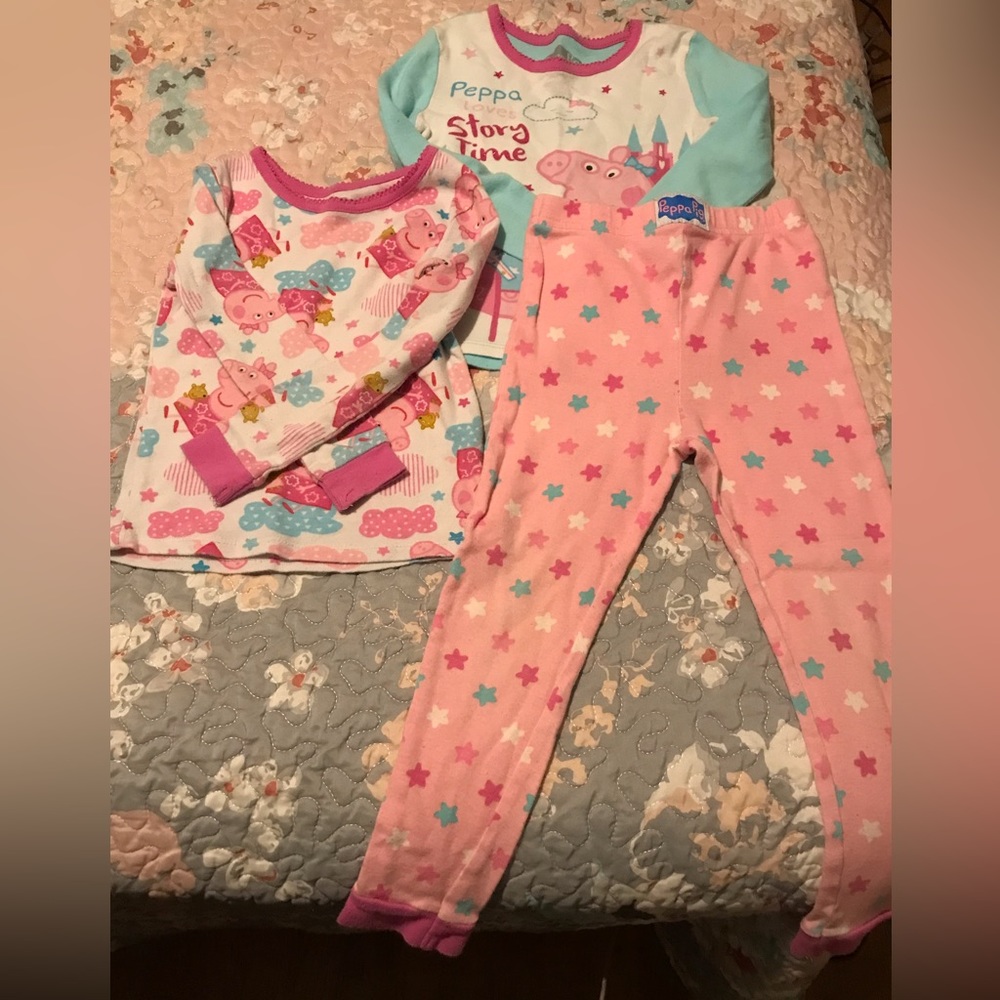 3 piece Peppa pig pj set 4T